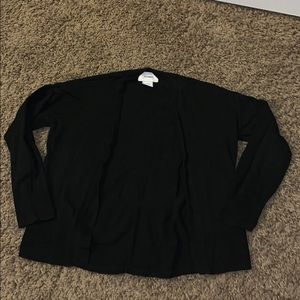Girls Black Cardigan Sweater